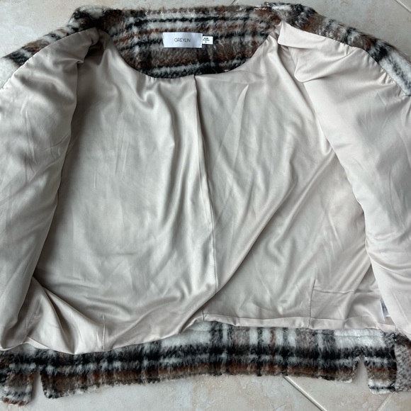 GREYLIN Plaid Cropped Jacket Size Small - Picture 6 of 10